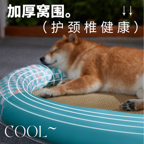 New pet mat, summer cooling pet mat, oval track kennel, thickened kennel, pet supplies cross-border wholesale
