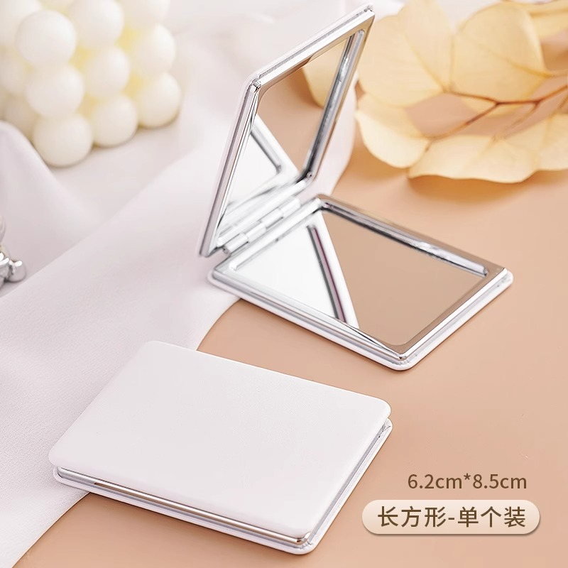 Espejo pequeño portátil mini espejo especial de maquillaje espejo de doble cara dormitorio estudiantil hogar espejo plegable de mano