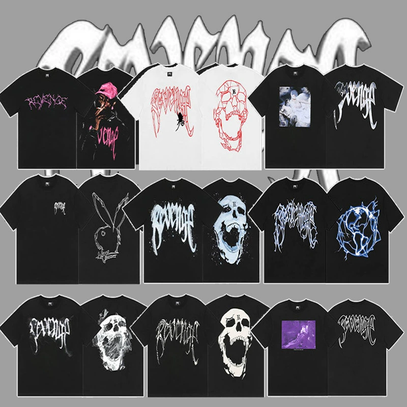 SAINT VINTAGE Американская High Street REVENGE XXXTentacion Та же летняя мужская и женская футболки ins