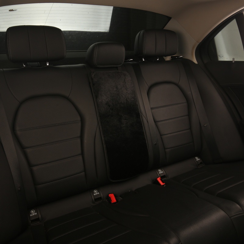 Car Rear Center Armrest Box Pad Winter Plush Backrest Cover