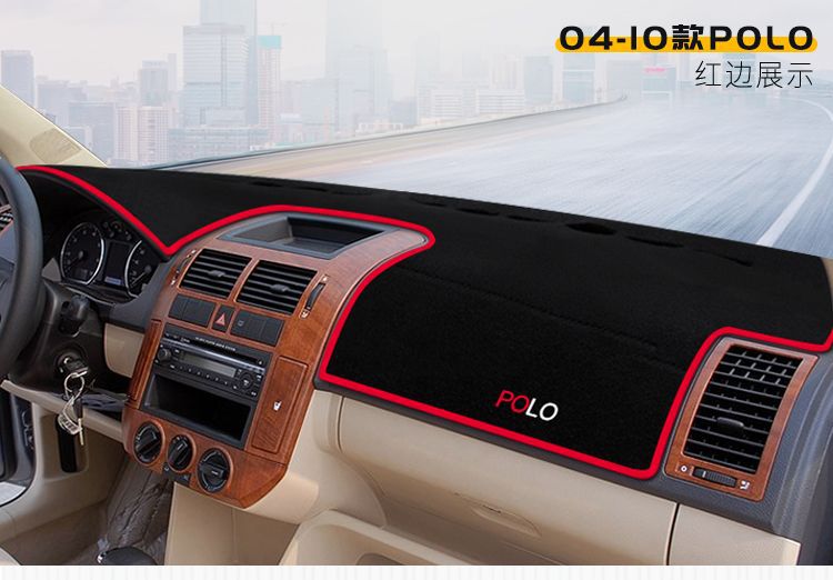Suitable for Volkswagen New Polo Center Console Light-Proof Mat, Dashboard Heat Insulation Mat, Interior Modification Decoration, Sunshade Interior Accessories