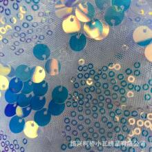 3加9亮片绣花面料 春夏涤纶连衣裙刺绣 时装休闲服抱枕面料
