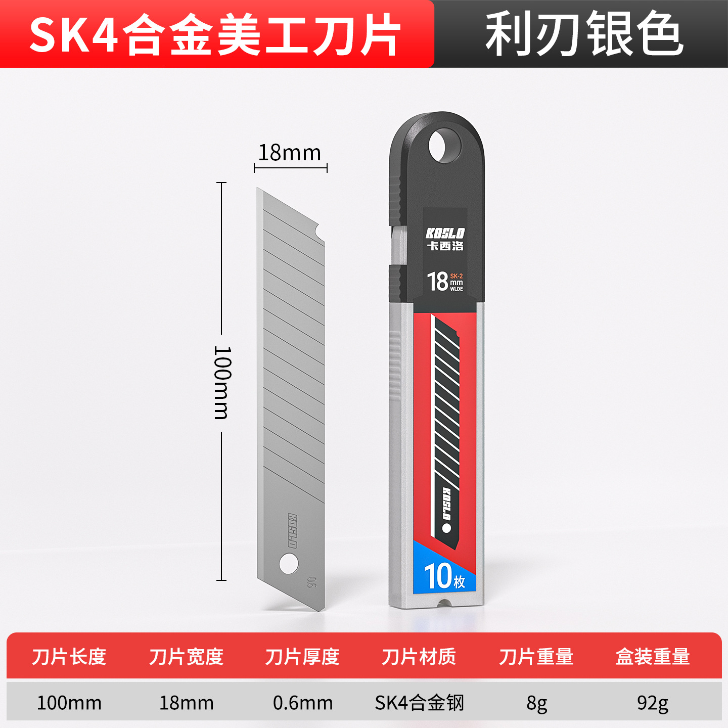 Cuchillo multiusos de acero inoxidable, cortador de papel de pared, soporte industrial