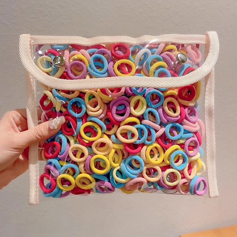 2025 nuevo elástico para niños no daña cabello de cabello de cabello de cabello de alta elasticidad para niñas anillo de cabello de bebé