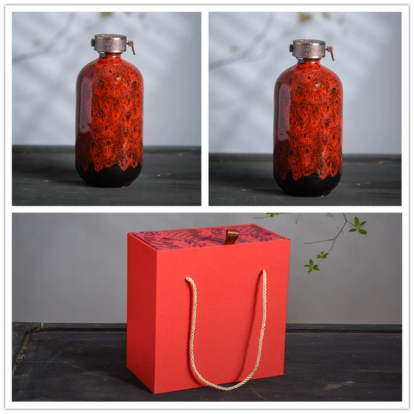 Double box new year red + 2 bright mirror black red