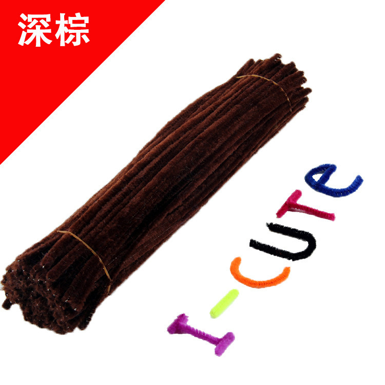 Hecho a mano DIY trenzado paquete de material cifrado ramo de lana Raíz de lana de la raya del color torcido palo de los niños hechos a mano juguetes creativos