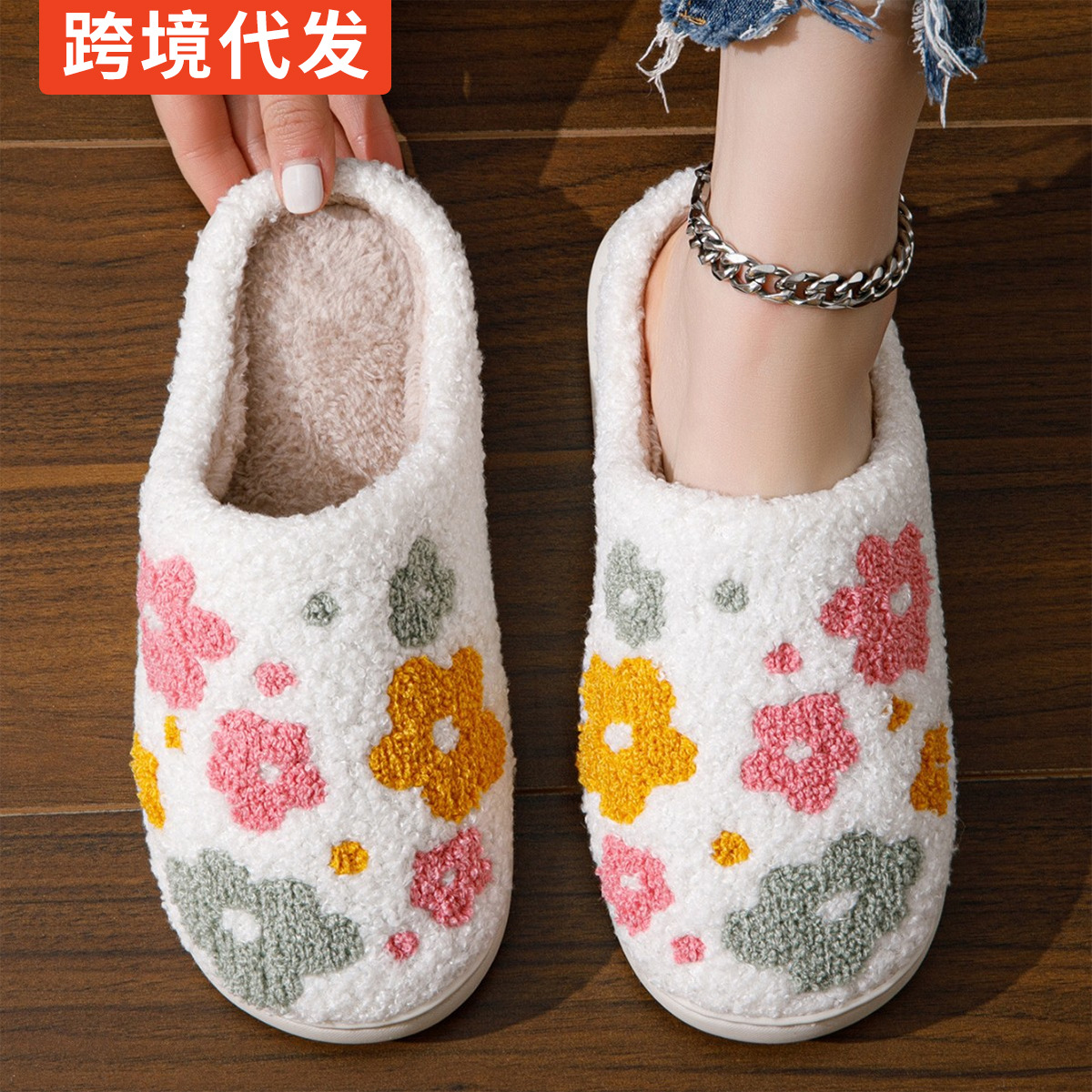 Calentamiento ligero invierno algodón nuevo tipo zapatillas zapatillas de animación gatito zapatillas de interior zapatillas de comercio exterior transfronterizas zapatillas caseras image 1