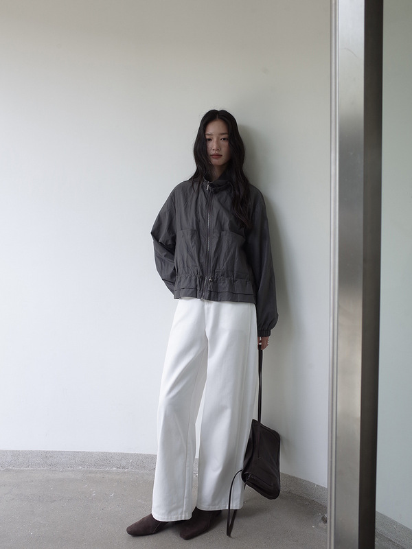 MMC DITION牛仔裤女秋季新款休闲裤宽松直筒显瘦阔腿裤高腰弯刀裤|undefined