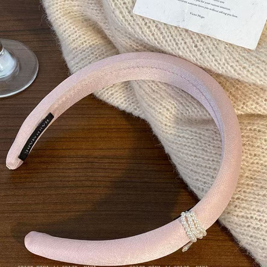 Pink pearl headband