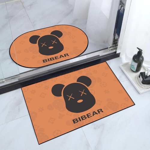 Dropshipping bathroom non-slip floor mats for entryways, absorbent floor mats, cross-border home bathroom printed floor mats