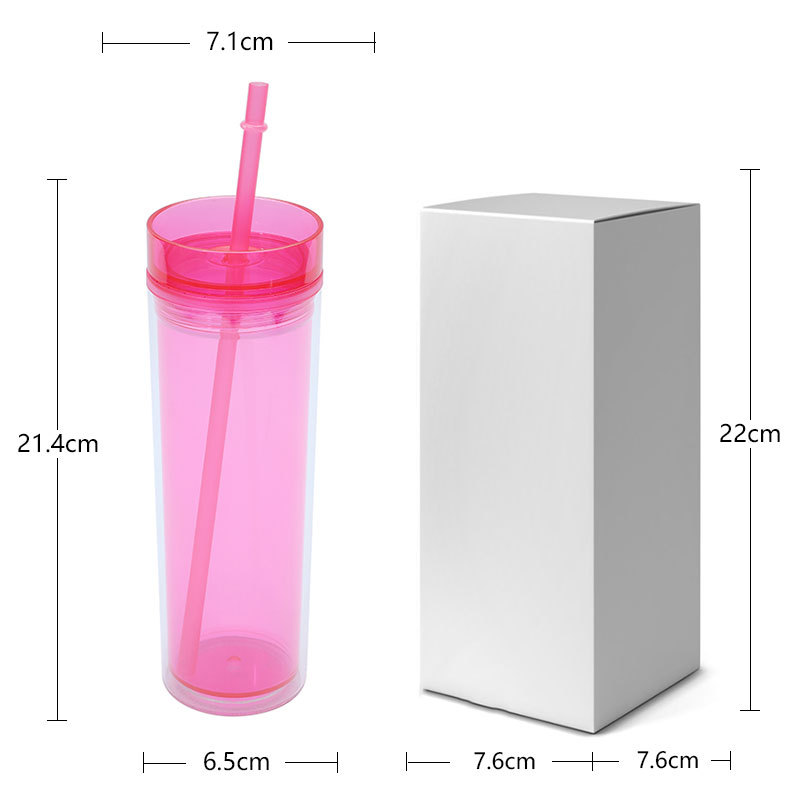Vaso de Plástico Recto con Asa 16oz Plástico PS Ecológico