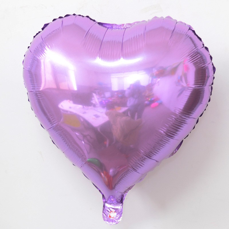 Película de aluminio en forma de corazón de 18 pulgadas tablero de luz monocromo amor globo cumpleaños boda graduación fiesta atmósfera decoración globo