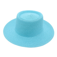 春夏草帽五颜六色二次设计帽子胚彩色圆顶法式礼帽热卖地摊帽子