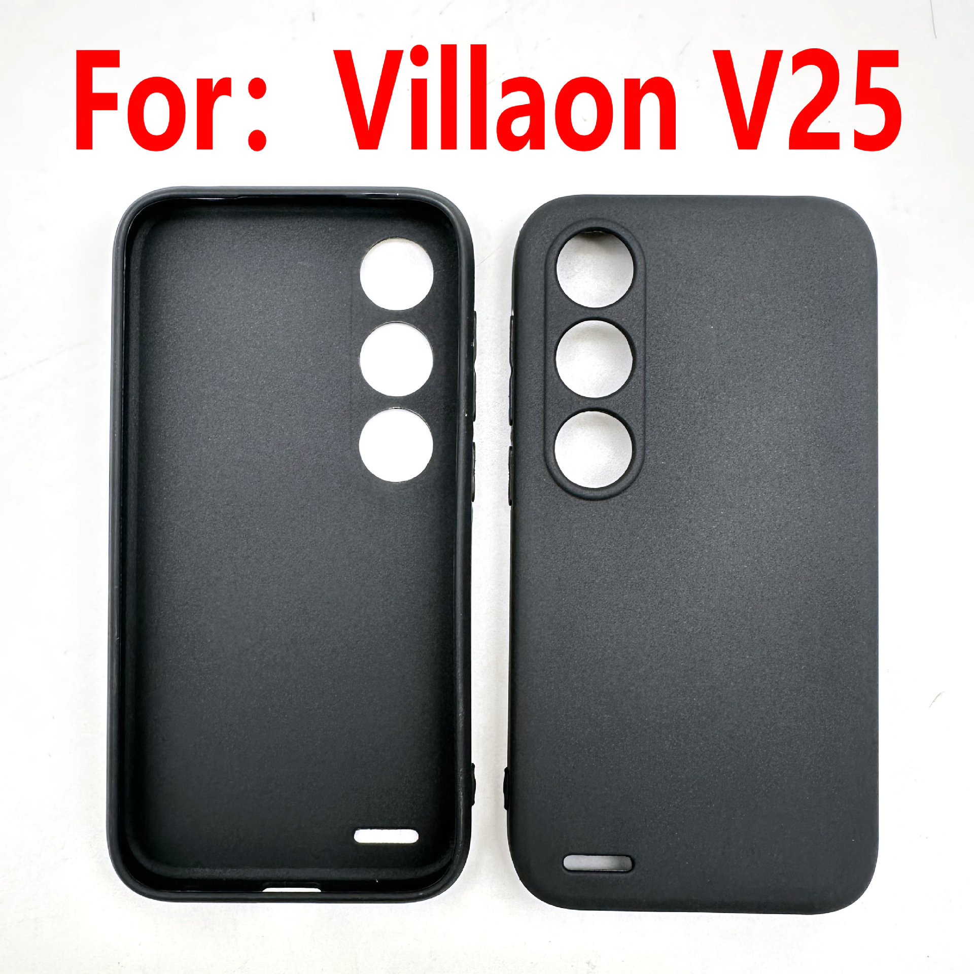 适用于Villaon V25手机壳 TPU保护壳 内外全磨砂壳 皮套素材 现货