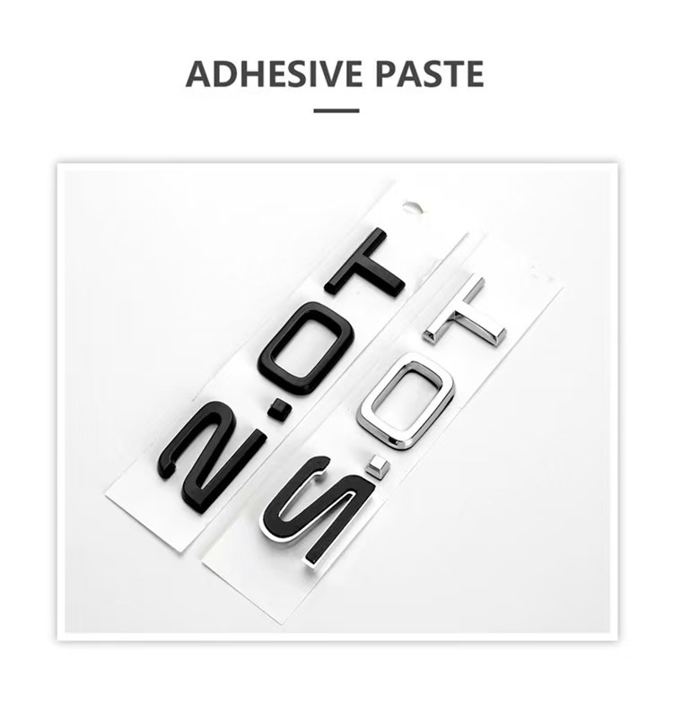 Suitable for Audi A3A4A5A6A7Q3Q5Q7 car emblems, car stickers, displacement labels 2.0T 1.8T 3.0T car emblems