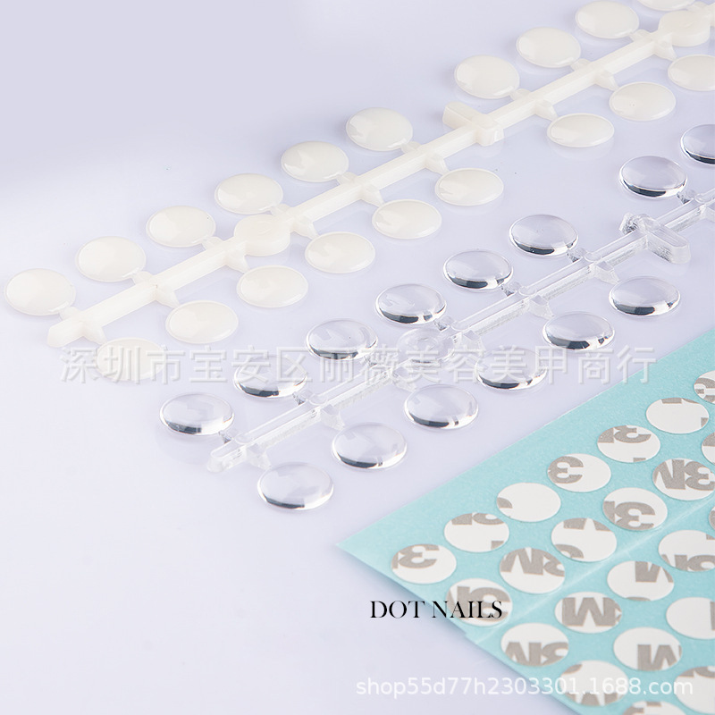 Nail art polka dot color card Nail Polish glue color display board bottle bottom bottle cap color card photo Bean nail slices a bottle of one color
