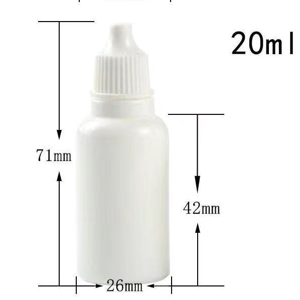Botella de plástico de gotas oculares blancas para evitar la luz botella de muestra de embalaje botella de muestra botella de embalaje botella de medicina ocular botella de líquido de cuidado ocular botella vacía image 10