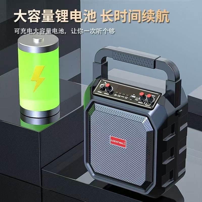 长城志高M63手提蓝牙音响6.5寸大音量广场舞K歌插乐器音箱