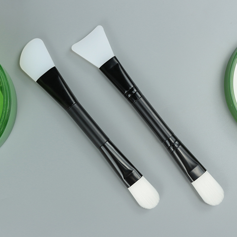 Cepillo de máscara de silicona de doble cabeza belleza facial cepillo de pelo suave especial en stock fabricante de herramientas de belleza al por mayor