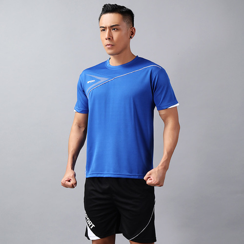 Men's Summer Fitness Short Sleeve Sports Clothes Quick-Drying Loose Casual Running Clothes Plus Size 906