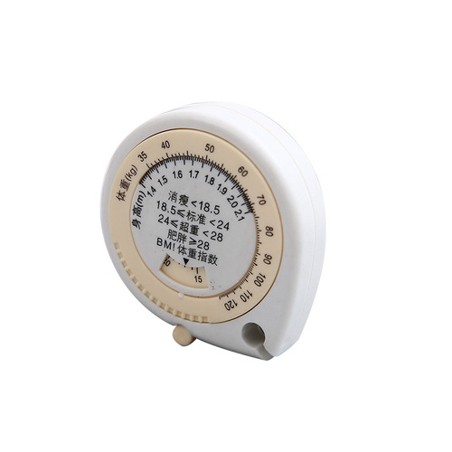 BMI Health Tape Measure Portable Tape Measure Waist Measure Hip Measure Mini Water Drop Automatic Retractable Three-Dimensional Measurement Soft Measure