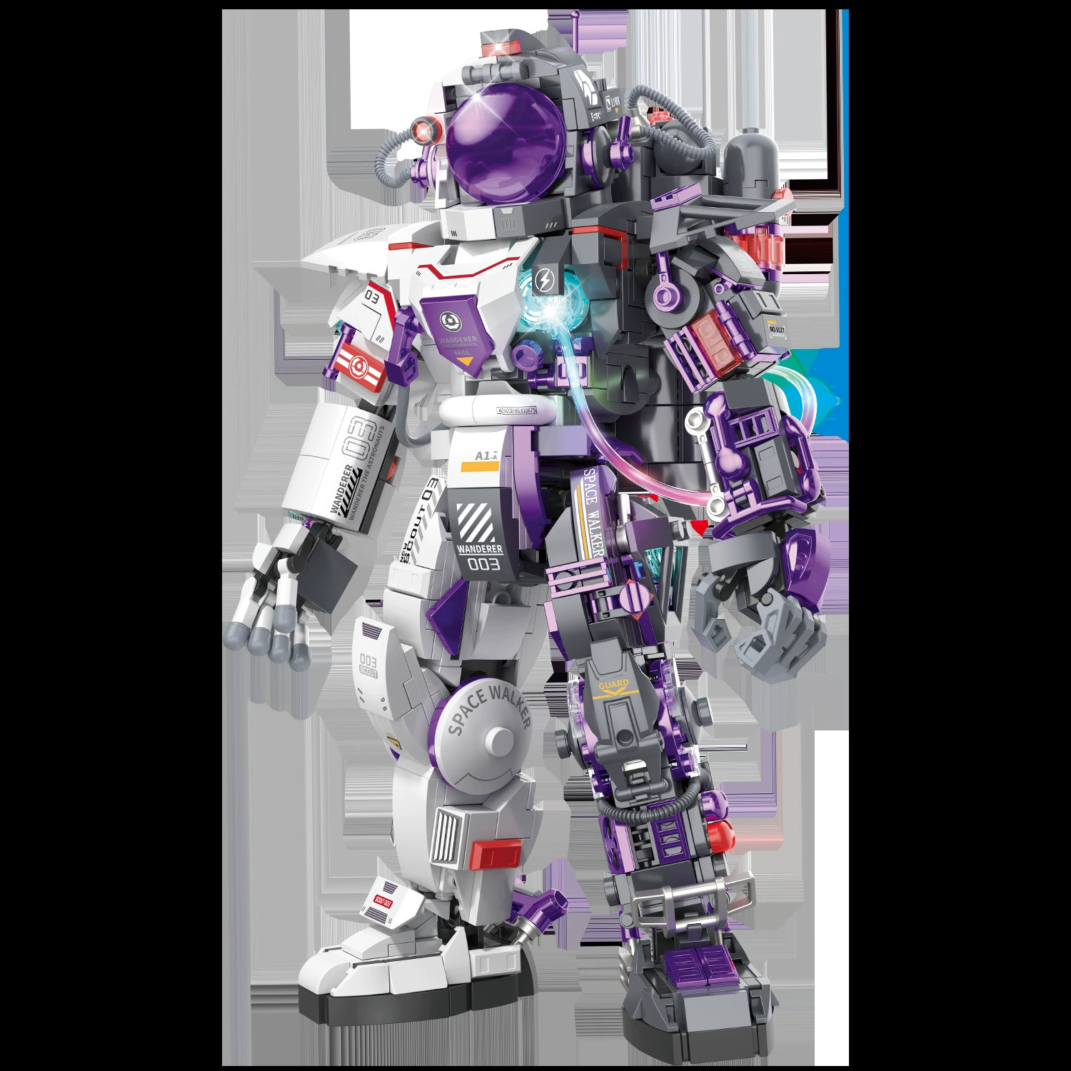 哲高 Lego, механический космический астронавт, конструктор, игрушка для мальчиков, подарок на день рождения
