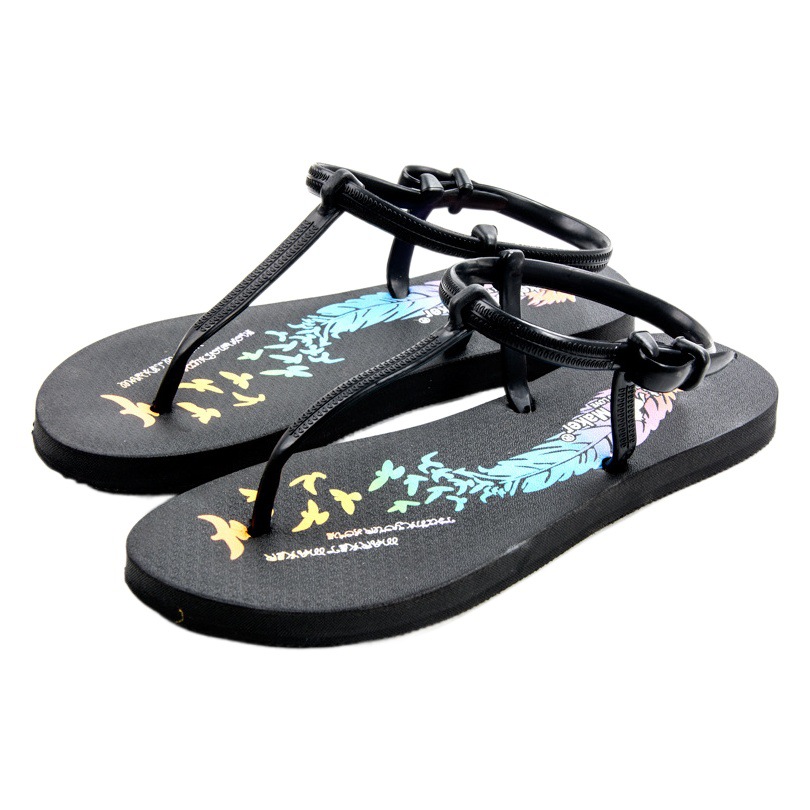Sandalias romanas para mujer, sandalias de moda, planas, antideslizantes, transfronterizas, chanclas 2025, zapatos de playa, planas con tacón