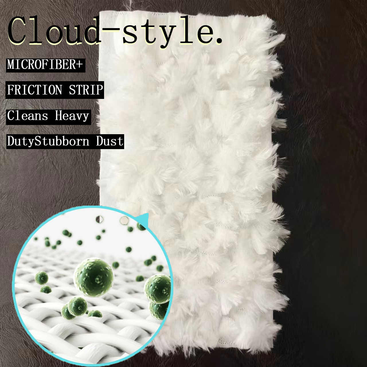 Electrostatic Dust Removal Cloth Mop Flat Mop Replacement Towel Floor Dry Towel Rag Sticky Hair Dust-Free Thickeneded Fiber Silk