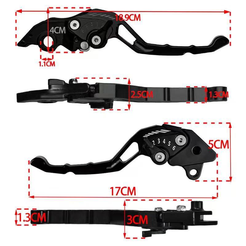Best-Selling Motorcycle Modification Parts in Southeast Asia: Cnc Aluminum Alloy Click V2/V3 Six-Speed Adjustment Handle
