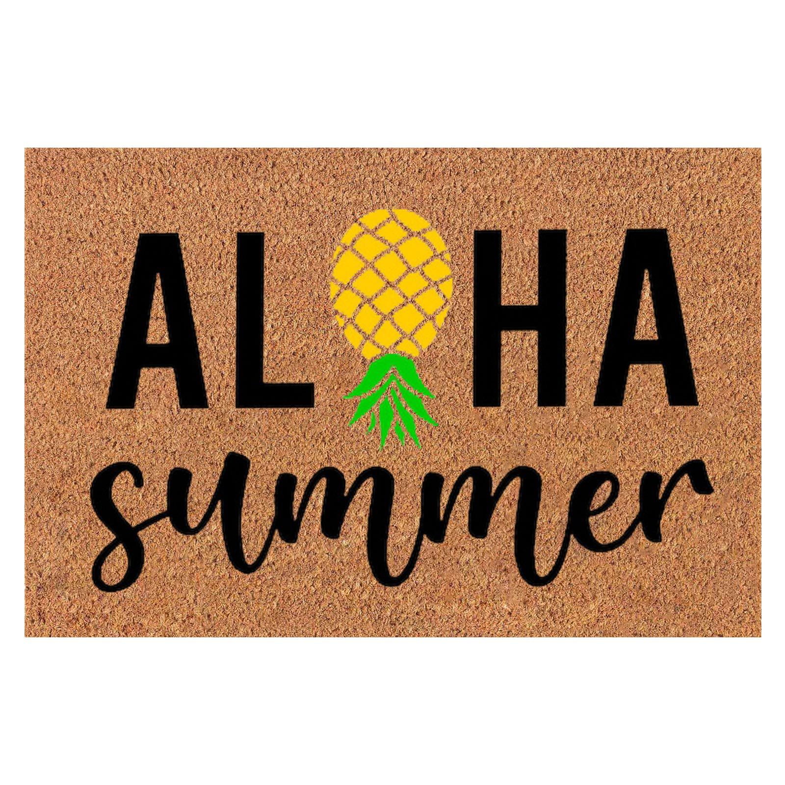 Velký koberec s ananasem, protiskluzová rohožka do vstupních dveří, savá rohožka do koupelny a kuchyně_voghion.com