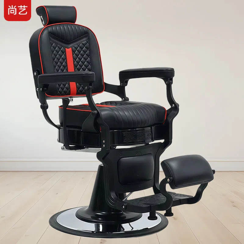 Transfronterizos para silla de barbero retro, silla de barbero para hombres, silla de cabeza de aceite, silla de barbero para afeitar image 21