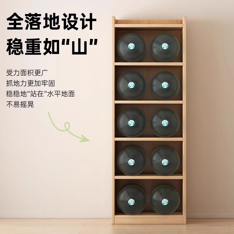 Biblio estante de madera sólida contra la pared estante de piso estante de biblioteca simple para niños en la sala de estar no ocupa espacio