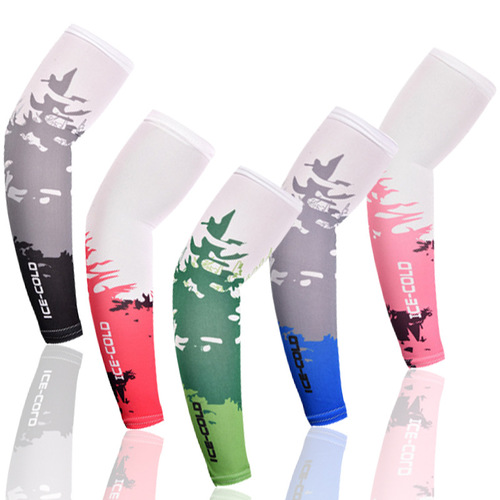 Adult spring and summer ice silk sleeves, cool and thin sun protection travel outdoor sun protection cycling bicycle sunshade sleeves