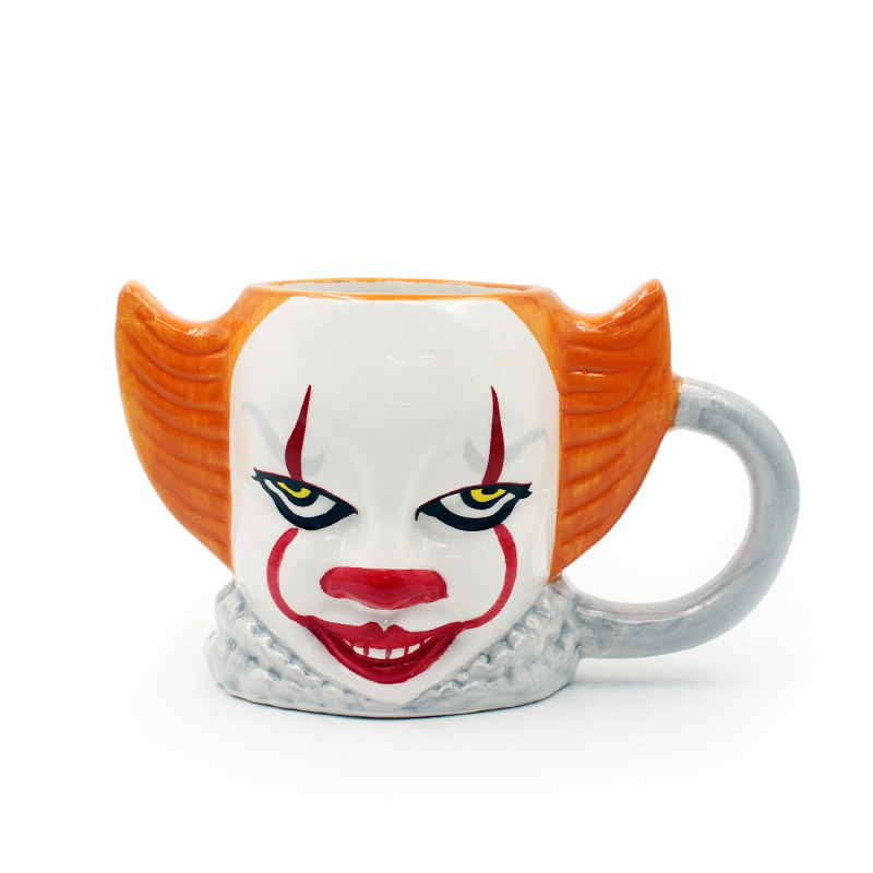 Taza de cerámica para hombre, máscara de Freddy Jason de terror de Halloween cuidadosamente seleccionada, fiesta de baile, fantasma, diablo
