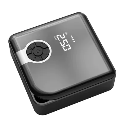 Car Air Pump Wireless Portable Electric Air Pump with Pressure Gauge 12V High Pressure Dual-Use Car Air Pump (Hava nasosu) - wireless-charging-1500-ma-with-charging-treasure