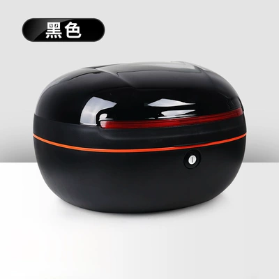 and Xinri Electric Scooters, Electric car tail box - double-layered-round-box-with-lid-bright-black-universal-for-models-with-tailstock