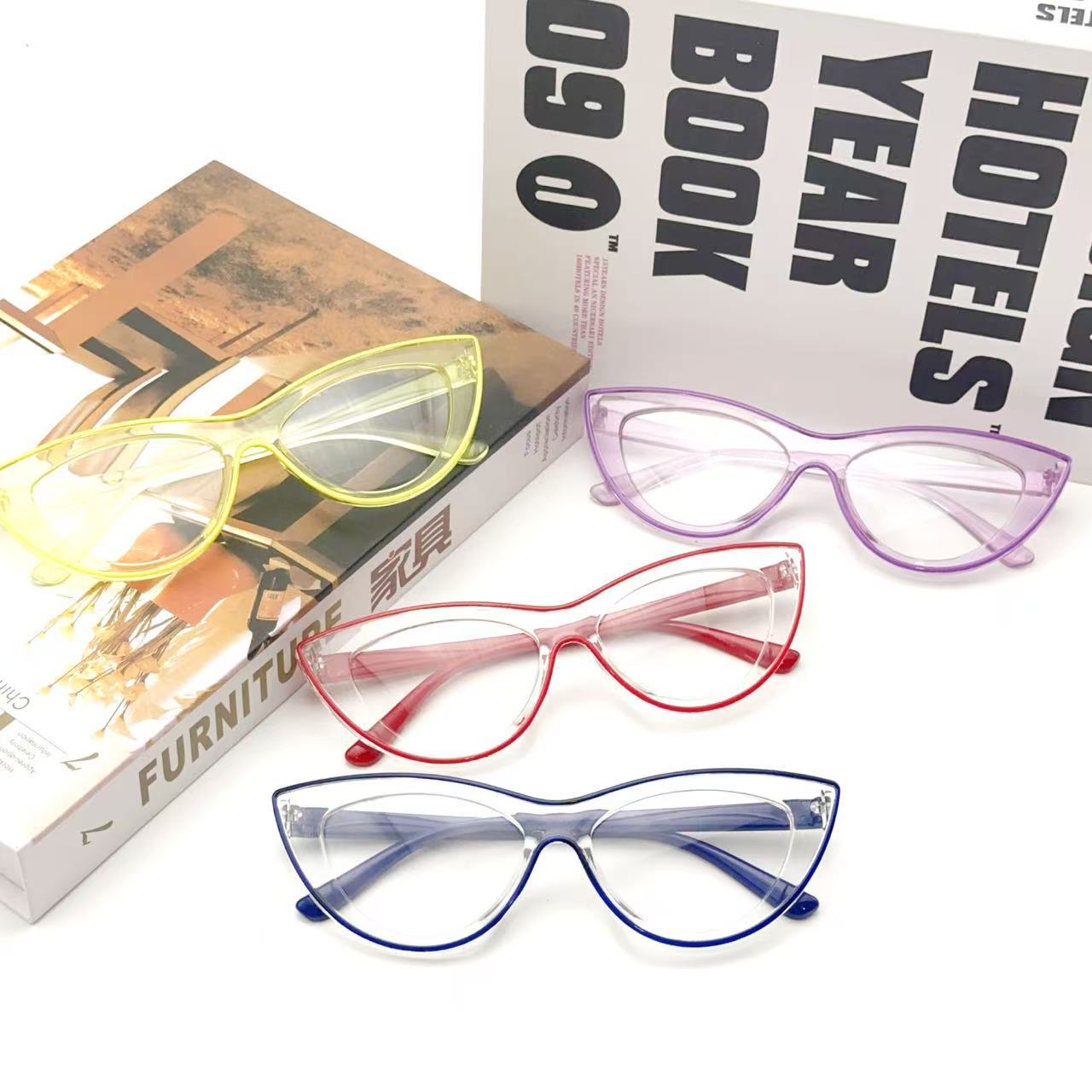 fashionable trend transparent glasses