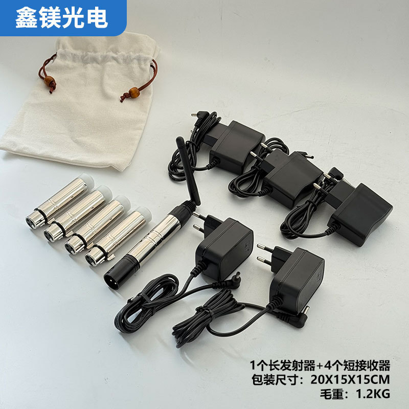 Cross-Border Supply of Wireless Dmx512 Transmitter and Receiver 2.4g Signal Transceiver Stage Light Par Light Transceiver
