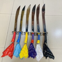 武术刀儿童训练软刀武术刀表演刀响刀钢管刀未开刃