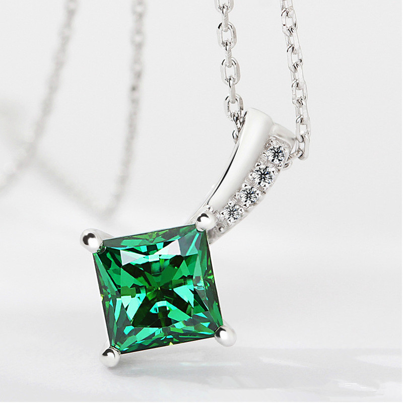 shiny elegant retro geometric necklace