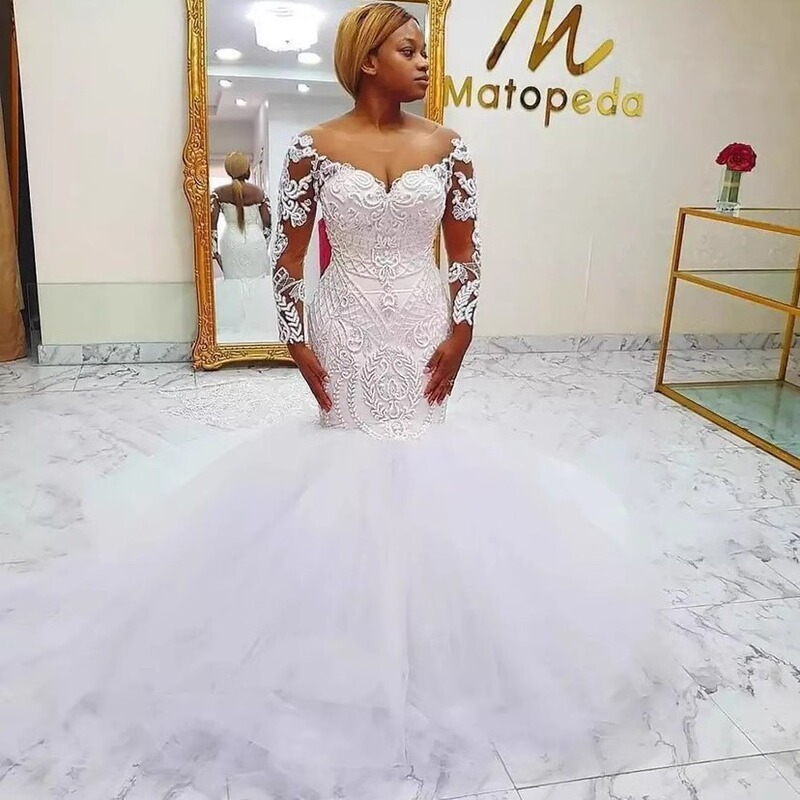 African Long Train Wedding Dress 2026 New Style Bride Mermaid Wedding Dress Banquet Travel Photography One-Piece Dropshipping African Long Train Wedding Dress 2026 New Style Bride Mermaid Wedding Dress Banquet Travel Photography One-Piece Dropshipping