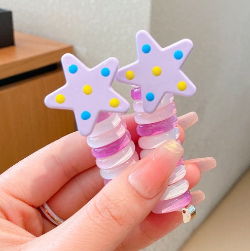 Línea telefónica trenzada transfronteriza, anillo para el cabello, perla, cabello trenzado recto, artefacto femenino, cola de caballo alta, burbuja, cabello trenzado, cuerda, accesorios para el cabello