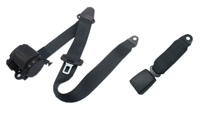 Fully automatic retractable three-point seat belts for passenger buses, large and medium-sized buses, trucks, and vans, supplied directly from the manufacturer (Car seat belt) - black-soft-buckle