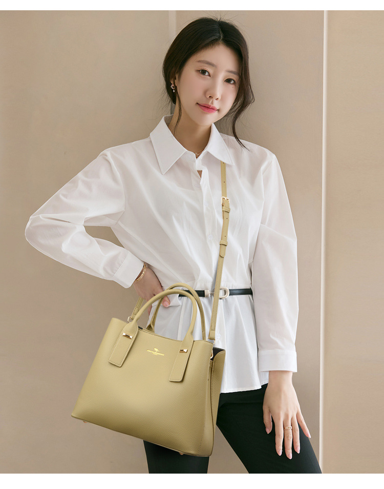 Elegant Women's Pu Leather Tote Bag, Versatile Shoulder Handbag_voghion.com