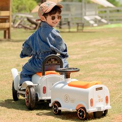 Children's Small Train Electric Car with Four Wheels, Remote Control, for Boys and Girls, Dual Baby and Adult Toy Car