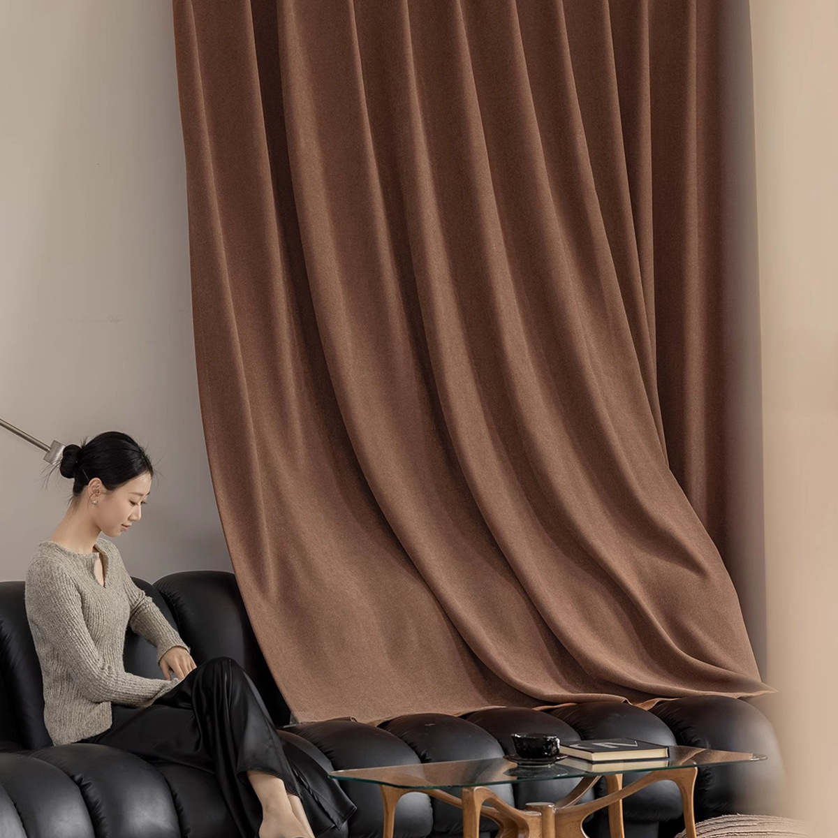 Retro estilo francés chevron cachemire nube sensación de cortina de Chenille acabado dormitorio sombra cortina Keqiao al por mayor