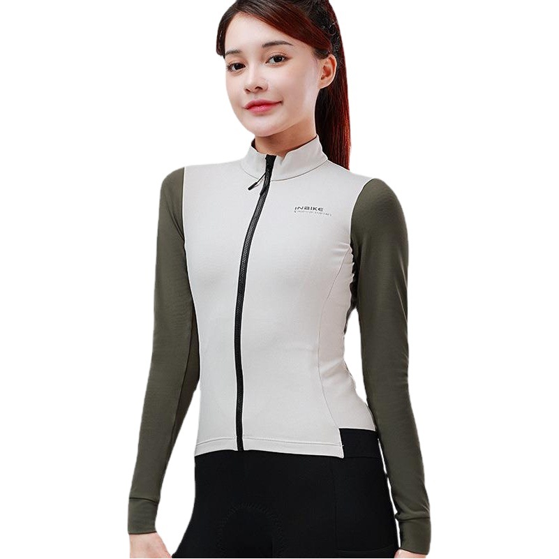 Inbike nuevo 2023 Otoño e Invierno bicicleta montar manga larga color sólido costura moda multi-Bolsillo ciclismo ropa
