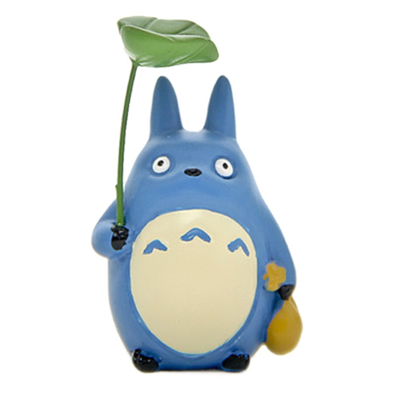 Pecera explosiva Diy Totoro adornos pequeños trébol de resina que levanta hojas Hayao Miyazaki decoración interior micro paisaje