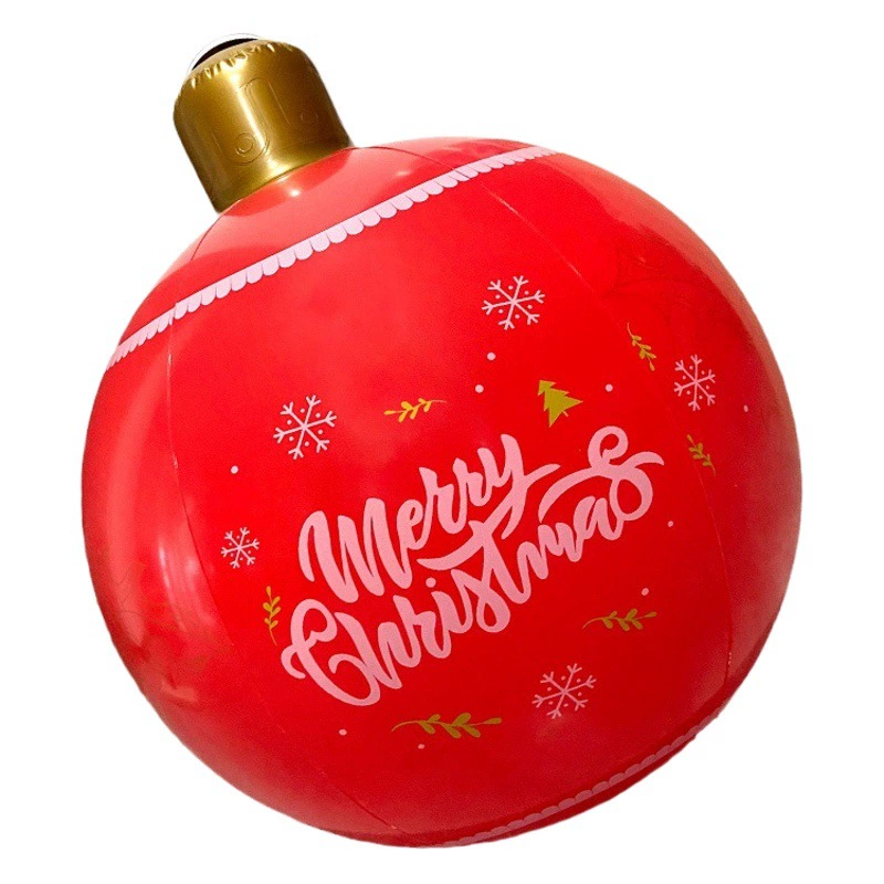 Надувные рождественские шары из ПВХ, украшения для создания атмосферы рождественской вечеринки во дворе, товары для трансграничной торговли на Рождество