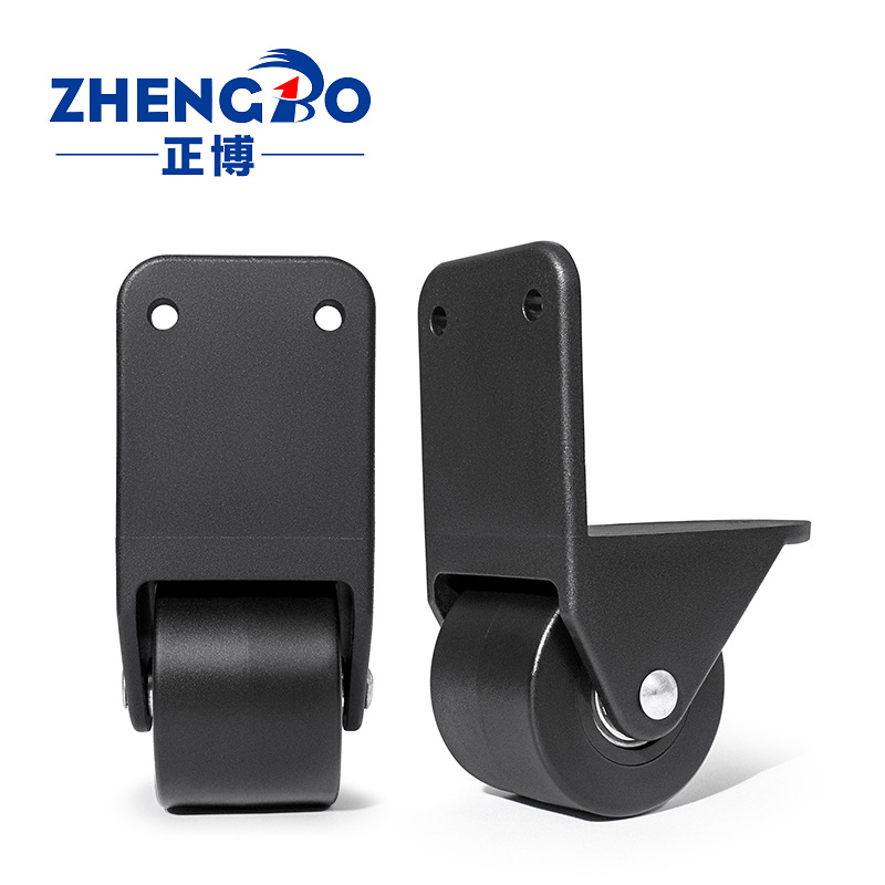 Luggage bag PP wear-resistant right-angle wheel accessories, square dance mobile speaker directional casters, toolbox silent pulleys